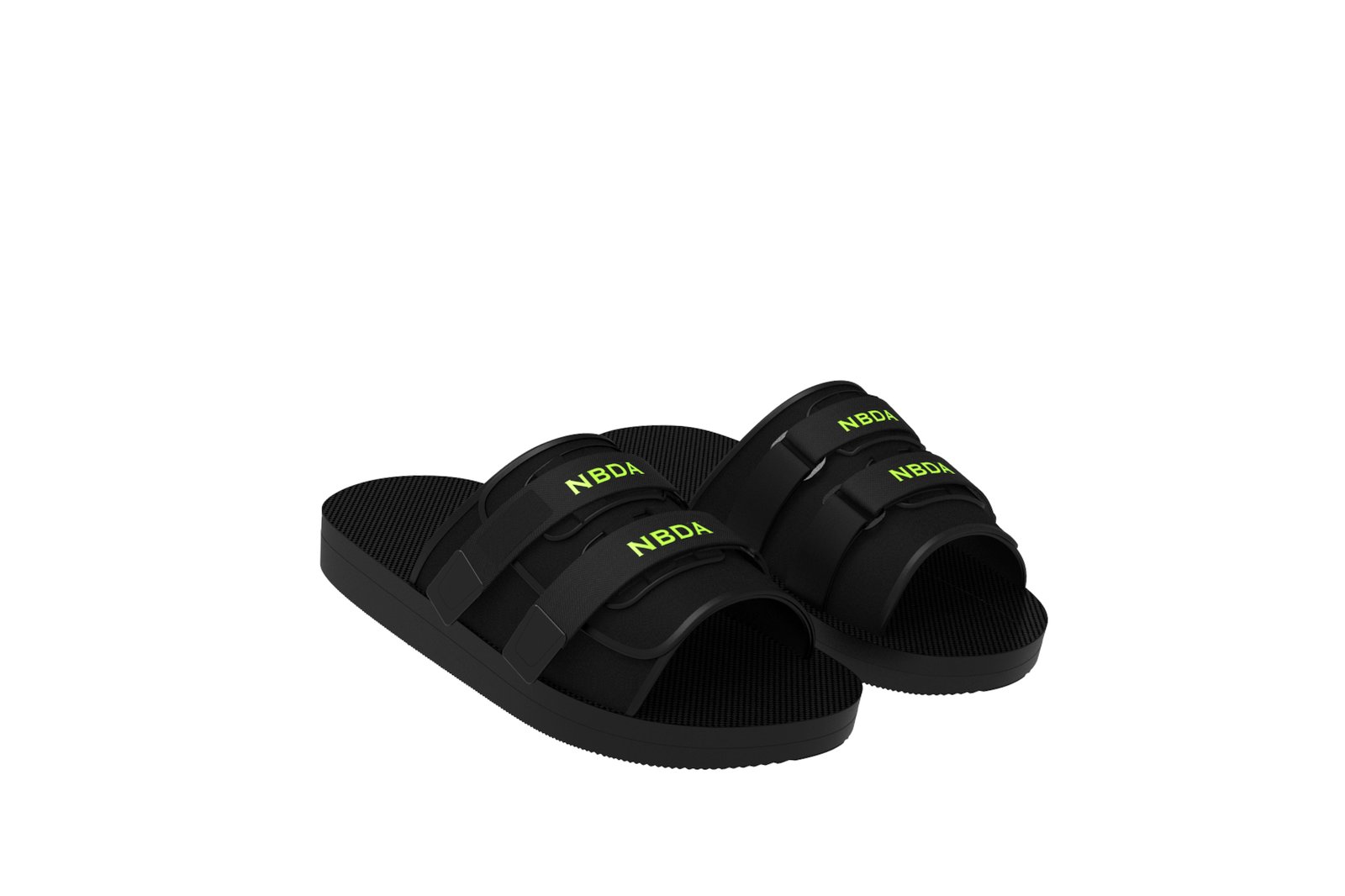 Black and yellow discount slides